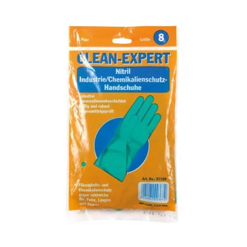 Clean Expert Nitril-Industriehandschuh grün EN374 EN388, CE-Cat III 1 Paar (Gr. M (8-9))