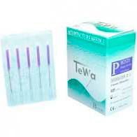 TeWa Akupunkturnadeln PB2525-Type, beschichtet mit Kunststoffgriff (0,25 x 25 mm) (100 Stück)