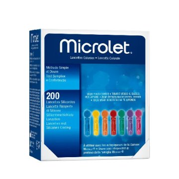 Lanzetten, steril Microlet, bunt (200 Stück)
