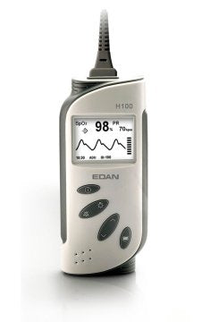 Pulsoximeter H100B inkl. SpO2-Sensor Erwachsene, Alarm und Trend (BX350), Schutztasche