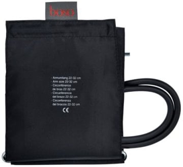 Klettenmanschette (starke Arme) Doppelschlauch schwarz (15 x 64 cm)