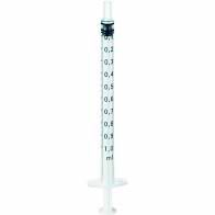 TBC-Spritze ohne Kanüle Luer (1 ml, Skala 0,01) (100 Stück)