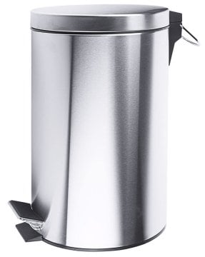 Tretabfalleimer aus Edelstahl