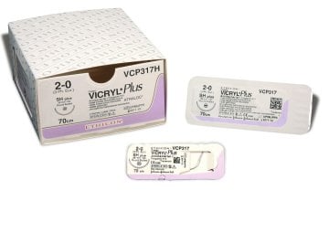 Ethicon VICRYL Plus ungefärbt geflochten Nahtmaterial
