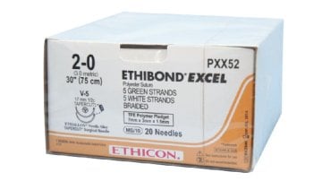 Ethibond Excel grün geflochten OS4 0 75 cm (36 Stück) – Johnson & Johnson / Ethicon
