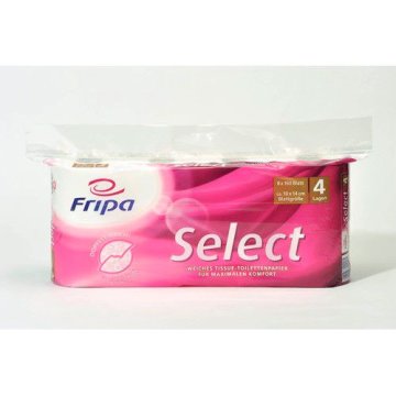 Toilettenpapier Select 4-lagig 160 Blatt 48 Rollen – Fripa Papierfabrik Albert Friedrich KG