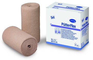 Pütter Flex Duo, mit Verbandklammern, Kurzzugbinde (10 cm) (2 Stück)