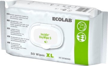 Ecolab Incidin™ OxyWipe S Desinfektionstücher
