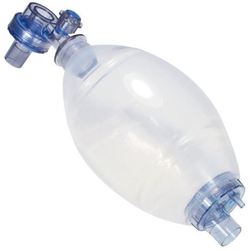 Beatmungsbeutel Set Silikon 60344 für Erwachsene 1.500 ml Volumen inklu. Maske Gr. 5 Reservoirbeutel ml und 2 m O2 Schlauch