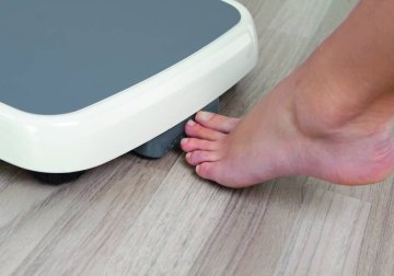 Step-On-Personenwaage, Flachwaage, bis 250 kg, geeicht