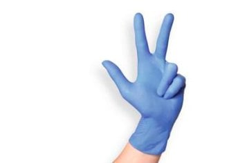 Sempercare Velvet Nitril US Handschuh puderfrei lavendelblau unsteril (Gr. M) (200 Stück)