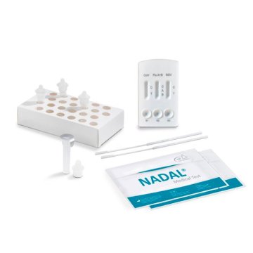 Nadal SARS-CoV-2/Influenza A+B/RSV Ag Testkassetten (20 Stück)