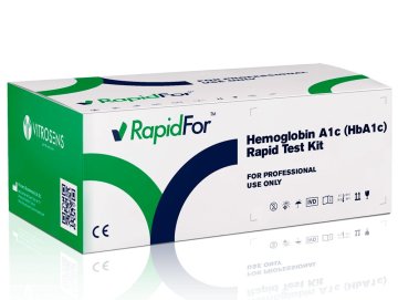 Vitrosens RapidFor Hemoglobin A 1 c HbA1c POCT Testkassetten (25 Stück)