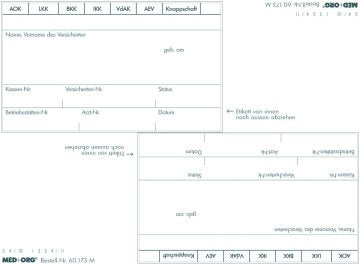 Med+Org Adressfeld-Aufkleber