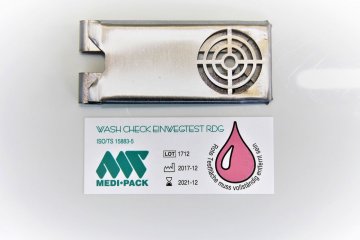 Wash-Check Halterung, Prüfleiste für Indikatorstreifen