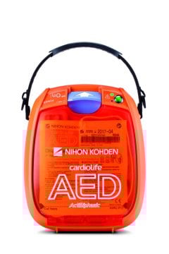 Automatischer Externer Defibrillator,AED-3100 inkl. Standardzubehör je 1 x SB-310VK 4-Jahresbatterie, P740K Einweg-Elektroden, Medizinproduktehandbuch