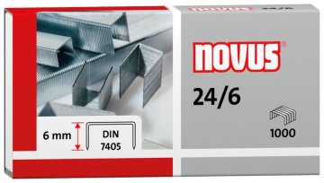 NOVUS Heftklammer 24/6 040-0158 verzinkt (1000 Stück)