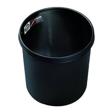 helit Papierkorb H6105895 18 Liter rund Kunststoff schwarz (31 x 32 cm) – obbo GmbH