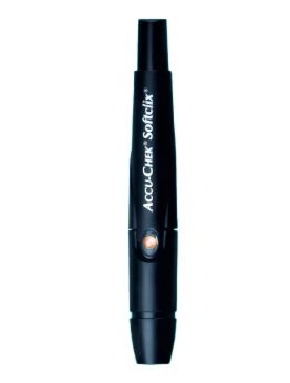 Accu-Chek Softclix, Stechhilfe, Schwarz, Inkl. 25 Accu-Chek Softclix Lancet