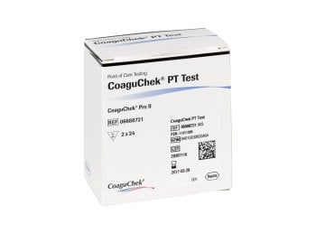CoaguChek PT Teststreifen für CoaguChek Pro II Set (2x24 Stück)