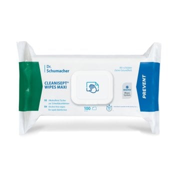 Cleanisept Wipes maxi Flächendesinfektion Flowpack (20 x 22cm) (100 Stück)