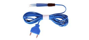 Einmal Bipolar-Pinzette inkl. fest verbundenem Kabel 5 m und Erbe-Gerätestecker (gerade 15,5 cm Spitze 1mm) (20 Stück)