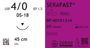 Serag-Wiessner SERAFAST Nahtmaterial Monofiler Faden Resorbierbar Ungefärbt