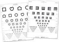 LEA Wandtafel 15 Linien, Symbole Und E-Haken, Beidseitig Bedruckt