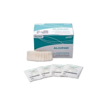 Algipad Blutstillende Alginat-Kompresse Steril (3 x 3 cm) (50 x 2 Stück)