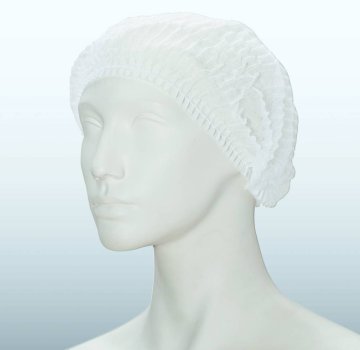 Vlieshauben, Clipform, weiß (Ø 52 cm) (200 Stück)