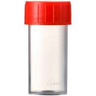 Urinbecher PP 125 ml graduiert m.Schraubverschl. rot (500 Stück)