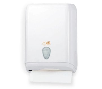 Falthandtuchspender, Weiß, Kunststoff (37,5x13,7x28 cm)