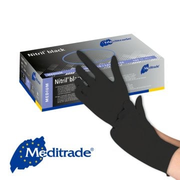 Meditrade Nitril® BLACK Untersuchungshandschuhe