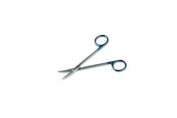 Einweg-Iris- & Fadenschere gebogen spitz/spitz steril (13 cm) (25 Stück)