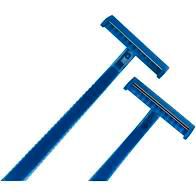 TOP-COMFORT Einmal-Rasierer zweischneidig blau