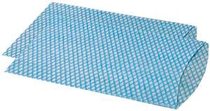 Einmal-Waschhandschuhe, blau/weiß, genäht (100 Stück)