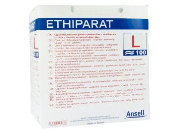 Handschuhe -ETHIPARAT- einzeln steril verpackt, puderfrei [Gr. L] [100 Stück]