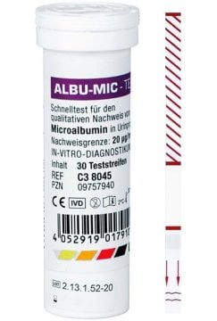 Cleartest Albu-Mic  Nierenfunktions-Teststreifen