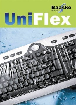 PC Tastaturschutz, Uni Flex, aus TPU (Thermoplastischem Polyurethan) mit Gummiband (Folienstärke: 0,025 mm)