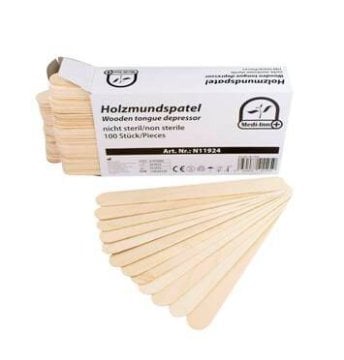 Holzmundspatel Für Munduntersuchungen Im Mund Hals Und Rachenraum