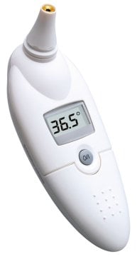 Boso-Therm Medical Infrarot-Fieberthermometer inkl. 20 Schutzhüllen, Batterie und Etui