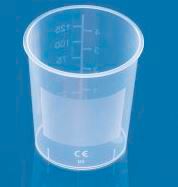 Urinbecher ohne Schnappdeckel transparent (125 ml) (1000 Stück)