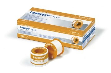 Leukopor Rollenpflaster [2,5 cm x 9,2 m] [12 Stück]