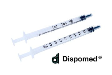 Einmalspritze TBC Ohne Kanüle Mit Spardorn (1 ml)
