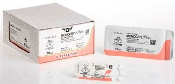 Monocryl Plus ungefärbt monofil PS2 MULTIP 3/0 45 cm [36 Stück]