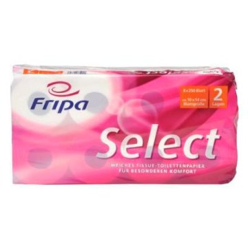 Toilettenpapier Select 2-lagig, weiß, 250 Blatt (64 Rolle(n))