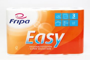 Easy Küchenrolle, 3-lagig, 45 Abrisse (4 Rolle(n))