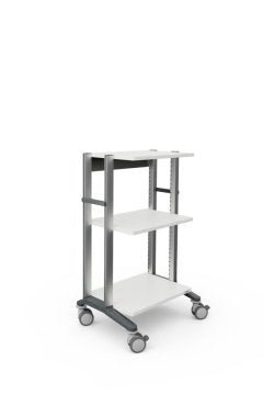 Doppio Gerätewagen 1 Mit 3 Ablageplatten 4 Rollen (565 x 571 x 1177 mm)