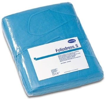 Hartmann Foliodress Besuchermantel S Blue Einmal-Schutzkittel (50 Stück)