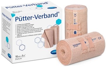 Hartmann Pütterbinde mit Verbandklammern